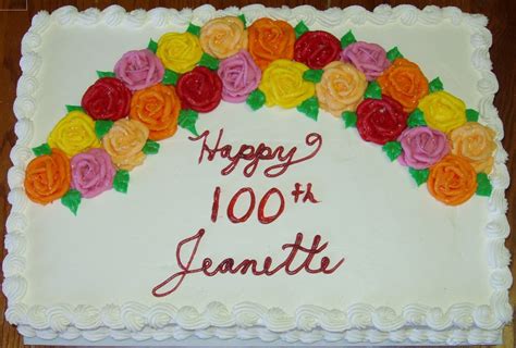 Michelle's Cakes: 100th Birthday Cake