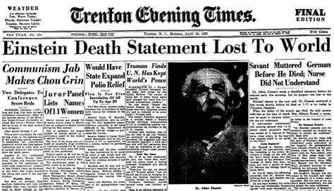 On This Day: Albert Einstein, ‘Person of the Century,’ Died