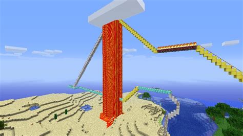 Massive Roller Coaster/ Minecart Ride Minecraft Map