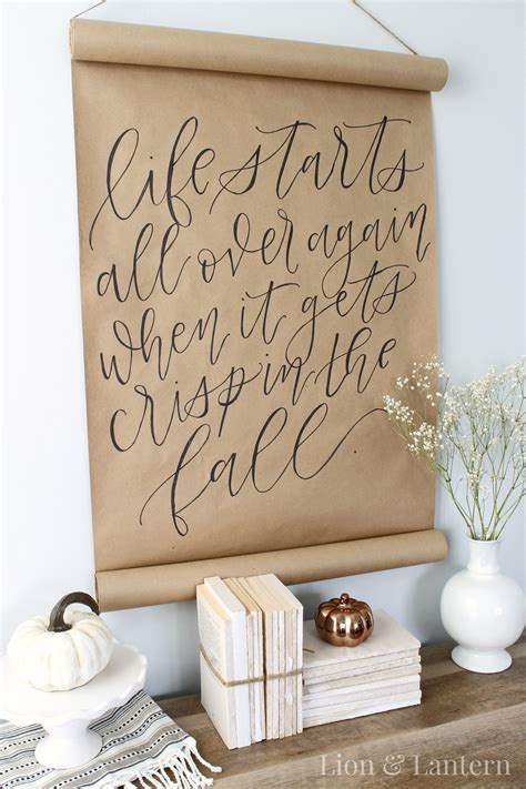 Create your own calligraphy scroll with this simple tutorial! Scrolls are a lovely way to warm ...