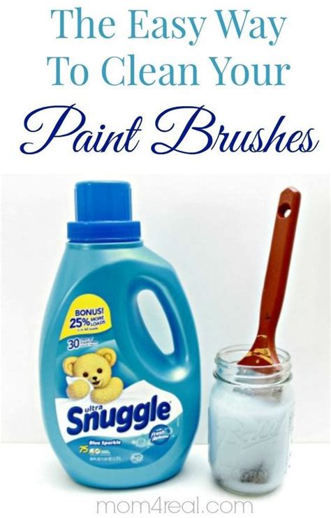 How To Clean Paint Brushes ~ Tip of the Day - Mom 4 Real | Cleaning ...