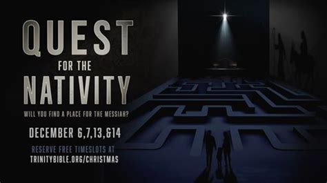 Quest for the Nativity: A Christmas Escape Room Experience at Trinity Bible Church, Lafayette