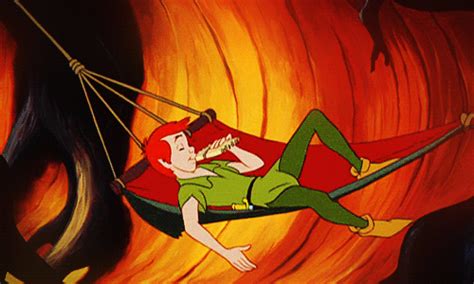 peter pan disney hamac Image, GIF animé