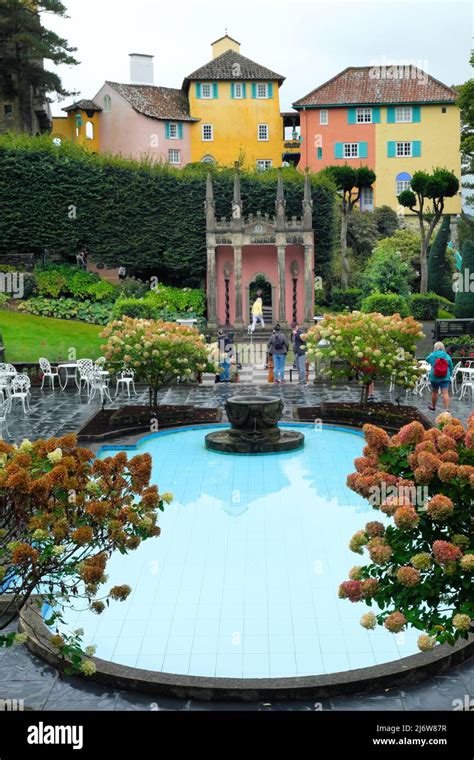 Portmeirion Village was used as a location for the 1960's cult TV series "The Prisoner" starring ...