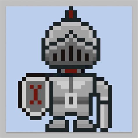 How to Make a Pixel Art Knight - Mega Voxels