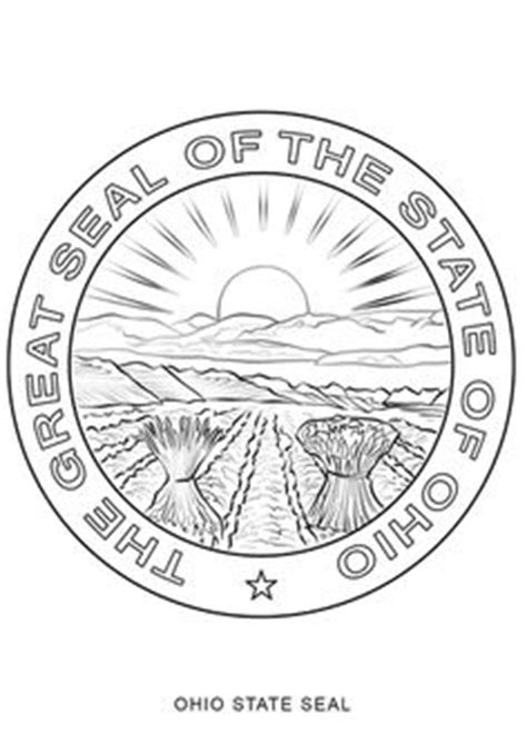 North Carolina State Seal Coloring Page