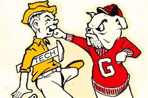 Wreck Tech - UGA vs GT 1942 | Georgia bulldogs, Bulldog, Mascot