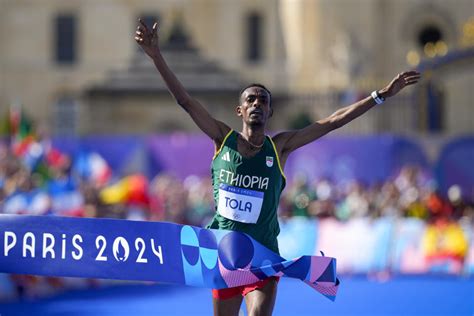 Ethiopian runner Tamirat Tola wins men's marathon at Paris Olympics to end Kenya dominance ...