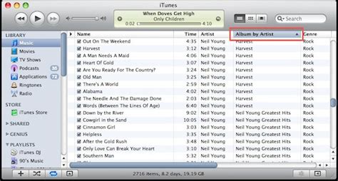 Sort your iTunes Music with Album by Artist