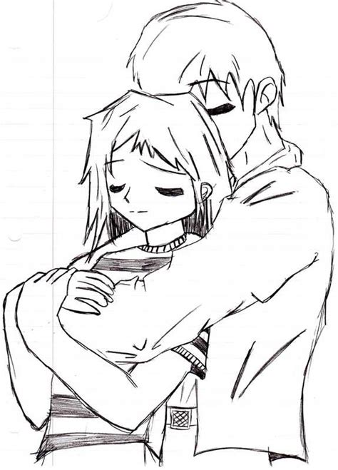 anime hug by gambleman0 on DeviantArt