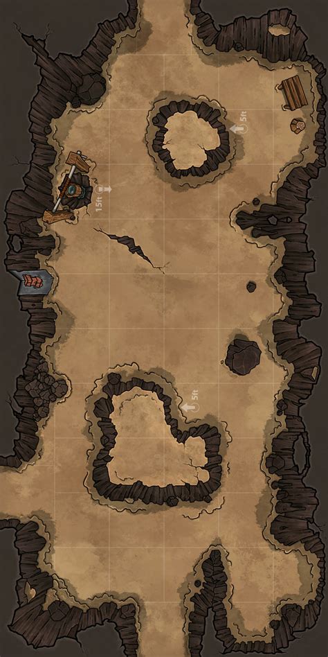 ArtStation - Dungeon Maps: 2 tile cave, Michael Fitzhywel | Dungeon maps, Tabletop rpg maps, Dnd ...