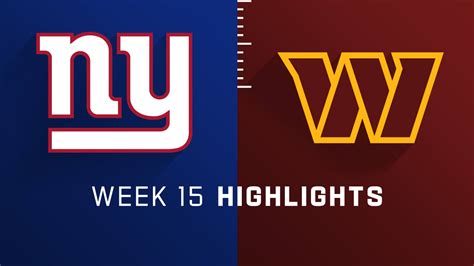 New York Giants vs. Washington Commanders highlights | Week 15