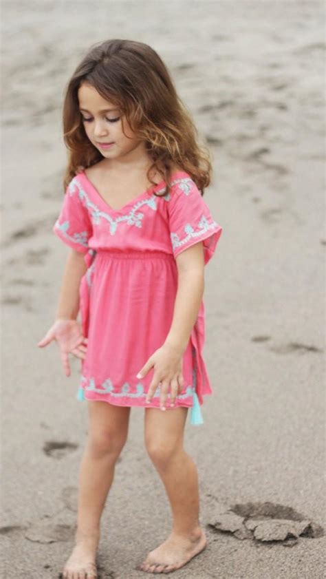 Kids Beach Dress, Bohemian Kids Dress, Beach Kaftan, Poncho, BOHO Kids ...