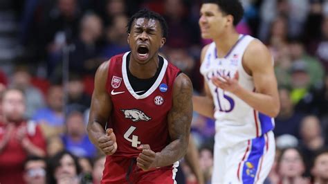 Arkansas Razorbacks defeat Kansas! - Game Highlights | March Madness ...