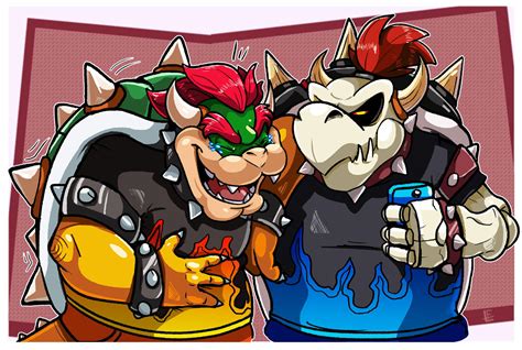 Mario Tennis : Bowser and Dry Bowser by FrancoisL-Artblog on DeviantArt