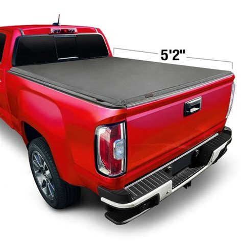 Soft Tri-Fold Truck Bed Tonneau Cover for 2015-2019 Chevy Colorado / GMC Canyon | Fleetside 5'2 ...