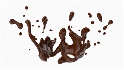 Premium Photo | A splash of chocolate