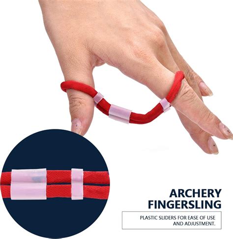 Shipenophy Archery Fingersling, Shooting Fingersling Archery Finger Sling Elastic Cloth Bow ...