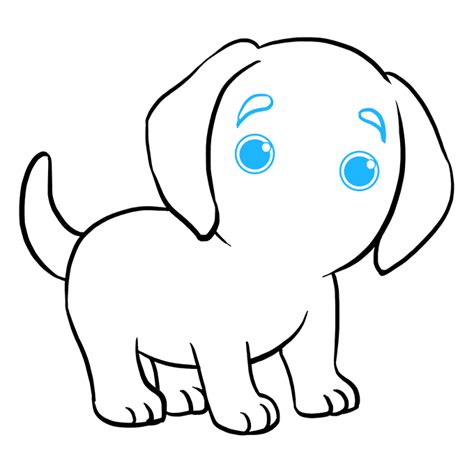 How to Draw a Puppy - Really Easy Drawing Tutorial