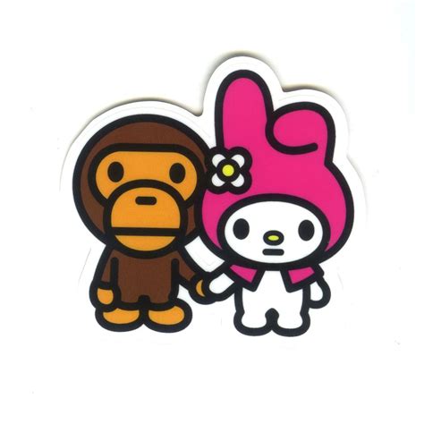 #1400 Melody x Baby Milo Japan , Height 7 cm, decal sticker - DecalStar ...