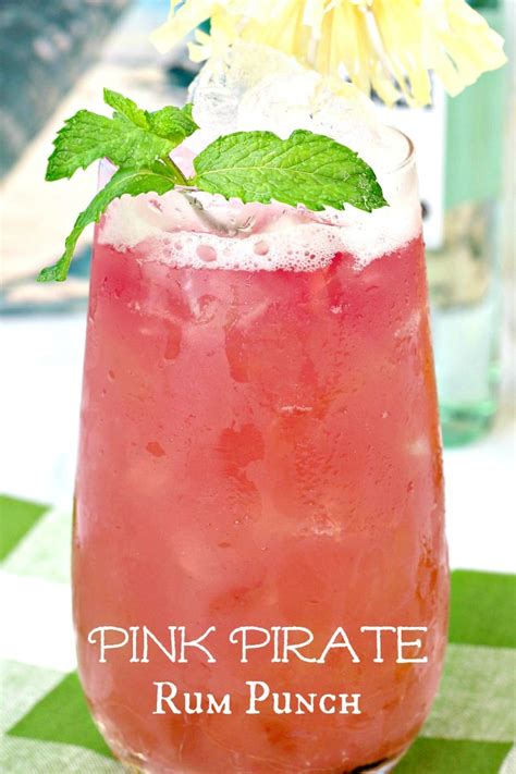 Pink Pirate Rum Punch Recipe - Mama Likes To Cook