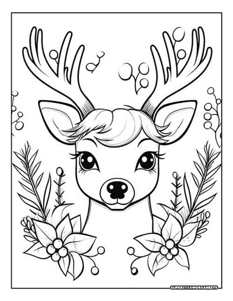 Reindeer Coloring Pages Printable