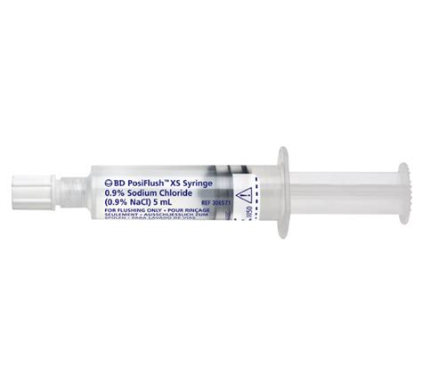 Posiflush Xs 5ml Normal Saline Flush Syringe Complete Sterile Syringe And Pathway « Medical Mart