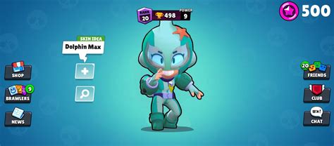 Dolphin max, Star point skin concept : r/Brawlstars