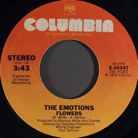 The Emotions - Flowers (1976, Pitman Pressing, Vinyl) | Discogs