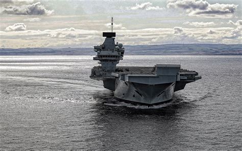 Download wallpapers HMS Prince of Wales, Aircraft Carrier, R09, Great Britain, Royal Navy, Queen ...
