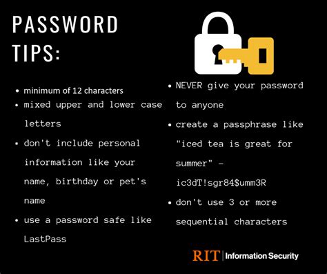 Creating Strong Passwords | Information Security | RIT