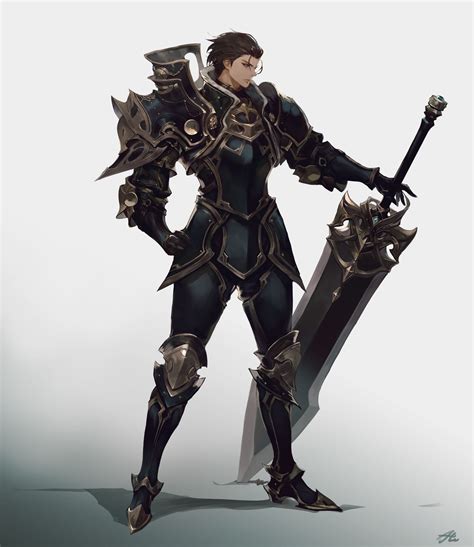 ArtStation - knight, RD LYS | Fantasy character design, Character design, Character design male