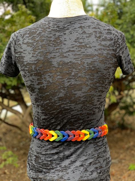 Woven Rainbow Belt | waywardleather.com