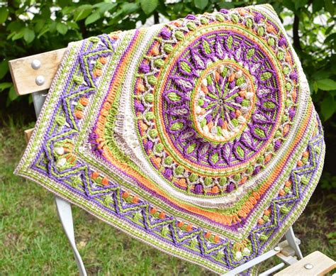 Large Crochet Squares or Second Life of Dandelion Mandala | Crochet ...