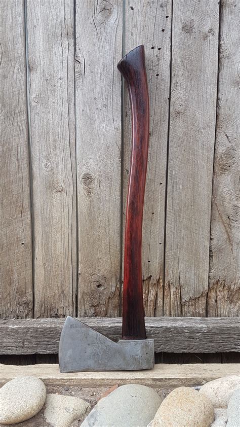 MAHOGANY RED VINTAGE AXE | Axe, Bushcraft knives, Wood tools