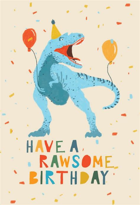 Dinosaur fiesta - Birthday Card | Greetings Island | Happy birthday kids, Happy birthday ...