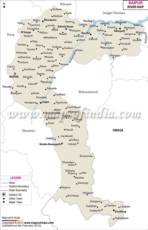 Raipur River Map