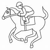 Horse And Jockey Coloring Pages sketch template