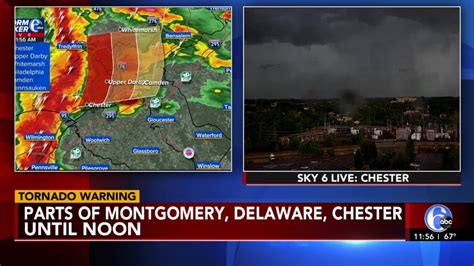 Tornado Coverage | 6ABC | June 16, 2023 - YouTube