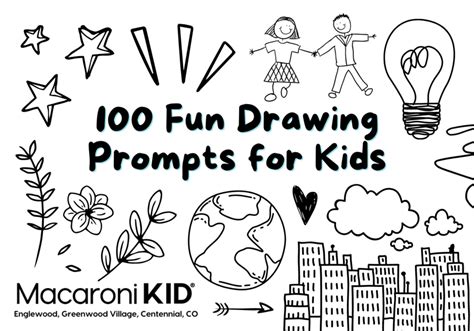 100 Fun Drawing Prompts for Kids | Macaroni KID Englewood-Greenwood Village-Centennial