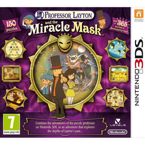 Professor Layton: and The Miracle Mask (3DS) Nintendo 3DS | Zavvi.com