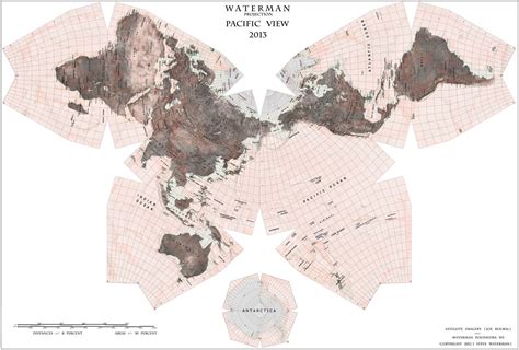 Waterman Butterfly world map would make a beautiful mural. Powder room | Waterman, Map, Cartography