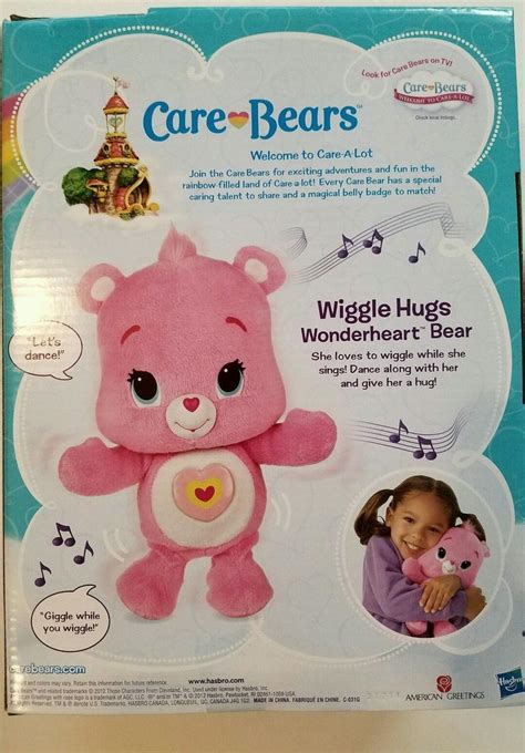 Care Bears 12 inch Care Bears Wiggle Hugs Talking Wonderheart Care Bear Toy New | #1867626413