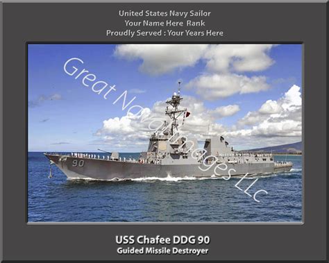 USS Chafee DDG 90 : Personalized Navy Ship Photo 3 ⋆ Personalized US Navy Ship Prints on Canvas