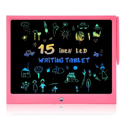 LCD Writing Tablet, Cimetech 15 inch Large Colorful Screen Writing Pad ...