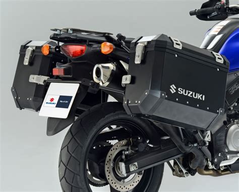 Suzuki V-Strom 650 ABS Aluminium Side Case Set Black | Suzuki Accessories