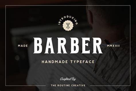 BARBER - Vintage Serif | Serif, Vintage graphic design, Serif fonts