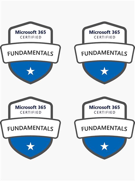 "Microsoft 365 Fundamentals Certification Sheet" Sticker for Sale by ...