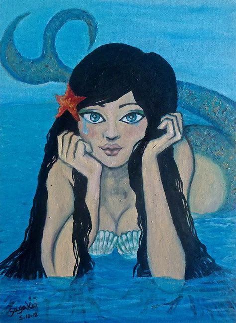 Mermaid Tears Painting by Sayaka McPherson | Fine Art America