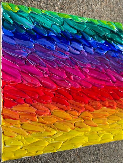 Mini Rainbow Texture Art